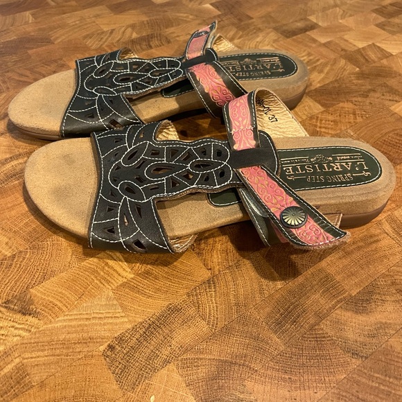 L'ARTISTE Spring Step Ulyana Sandals size 37 (6.5-7) - Picture 2 of 8